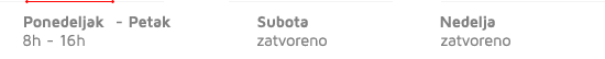 radno vreme